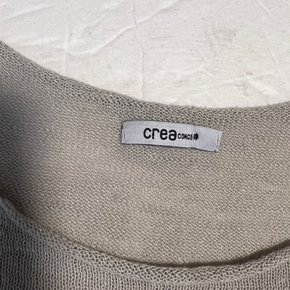 Crea Concepts 36 / 6 cream linen blend tank top - Picture 4 of 6